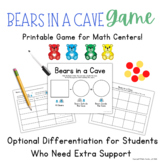 Bears in a Cave - Math Game - Printable - Centers - Missin