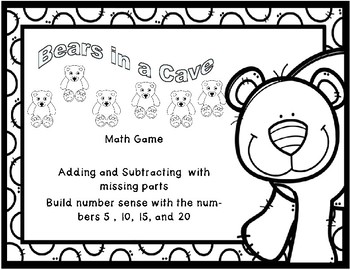 Preview of Bears in a Cave Mats