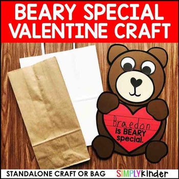 Preview of Beary Special Valentine's Day Craft