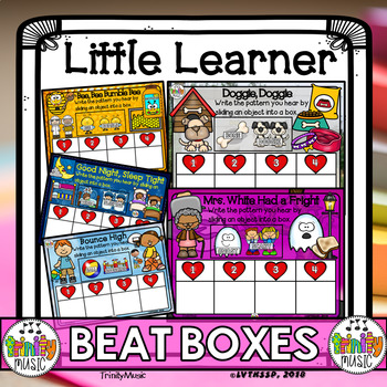 Preview of Rhythm Beat Boxes for Little Learners |Distance Learning