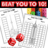 Beat You to 10 Game; a math center for 1:1 correspondence,