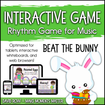 Preview of Interactive Rhythm Game - Beat the Bunny Easter Bunny Rhythm Game