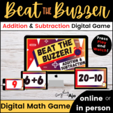 Beat the Buzzer: Addition & Subtraction Digital On-Screen 