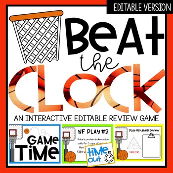Preview of Beat the Clock Editable Game