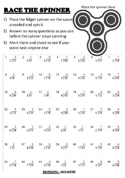 grade 3 multiplication table worksheet Maths Spinner Corinne Beat Activities the Fidget by