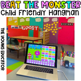 Beat the Monster - Kid Friendly Hangman Game DISTANCE LEARNING