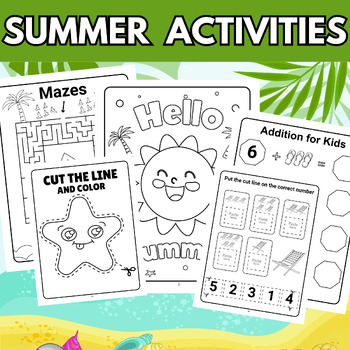 Preview of Beat the Summer Boredom Blues with Engaging Summer Activities Printables!