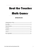 Beat the Teacher Math Games
