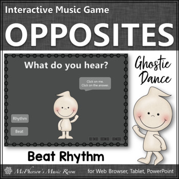 Preview of Halloween Music Beat Rhythm Interactive Music Game {Ghostie Dance}