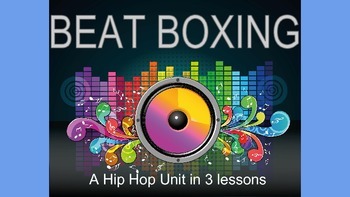 Preview of Beatboxing: a 3 lesson hip hop unit. Hands on music making and assessments.