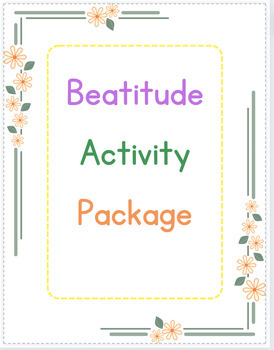 Preview of Beatitude Activity Package