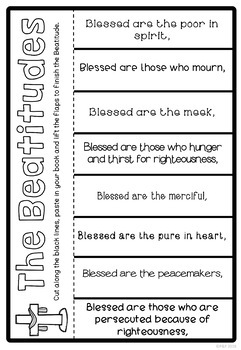Beatitudes Activity Pack by Ponder and Possible | TpT