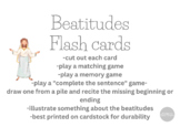 Beatitudes Flash Cards