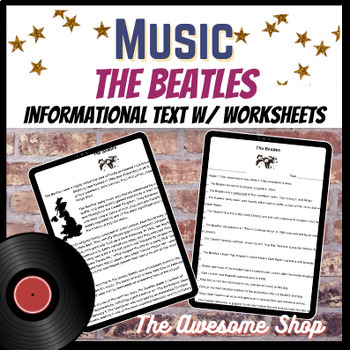 Preview of Band & Choir Emergency Sub Plans Beatles Packet Print and Go