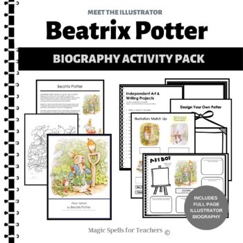 Preview of Beatrix Potter Activities - Potter Biography Art Unit - Tale of Peter Rabbit