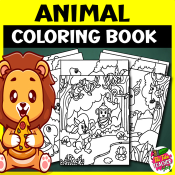 Beautiful Animal Coloring Book | 50 Fun, Creative Designs | Back to School