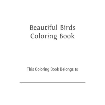 Preview of Beautiful Birds Coloring Book