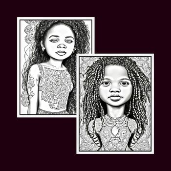 Black Girl Coloring Page