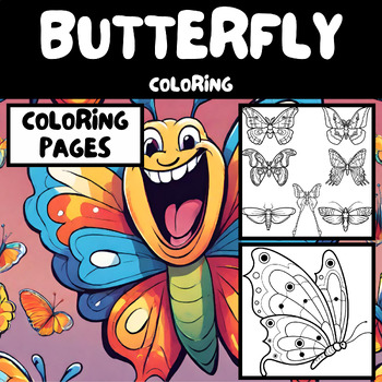 Preview of Beautiful Butterflies coloring pages - 24 Pages