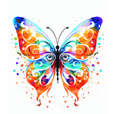 Beautiful Butterfly Carton Character