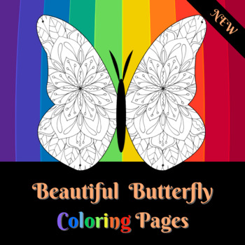 Beautiful Butterfly Coloring Pages : Amazing Mandala Butterflies Insect For  Teen