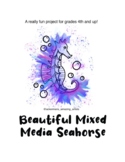 Beautiful Mixed Media Seahorse