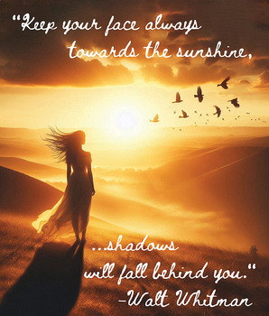 Preview of Beautiful, Motivational Classroom Chart / Poster "Towards the sun..."