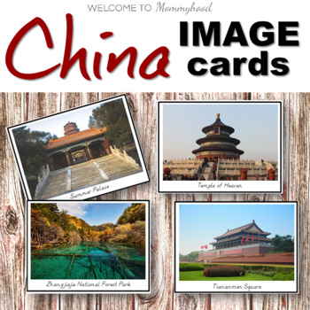 Preview of Beautiful Places in China Cards for China Unit Study