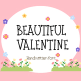 Beautiful valentine | Handwritten font, Decorative Fonts, 
