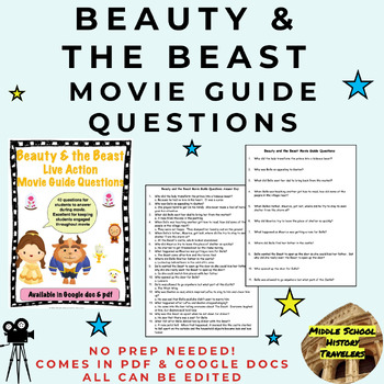 Preview of Beauty and the Beast (live action) Movie Guide Questions