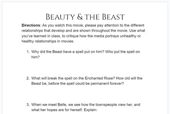 Preview of Beauty & the Beast HR Critique