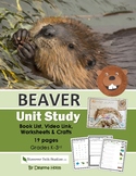 Beaver Unit Study & Worksheet Set