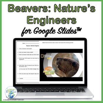 Preview of Beaver's Nature's Engineers for Use with Google Slides™
