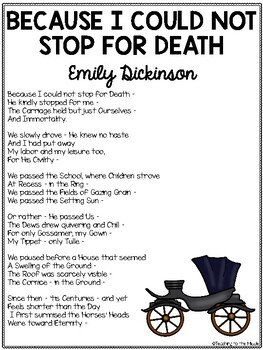emily dickinson analysis because i could not stop for death