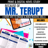 Because of Mr. Terupt Book Study: Comprehension & Vocabula