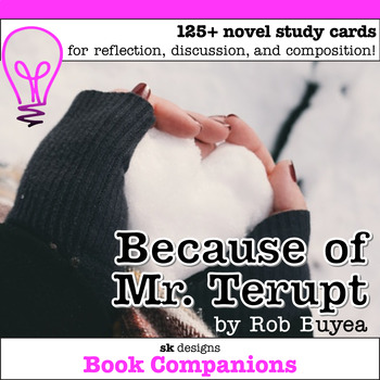 Preview of Because of Mr Terupt Novel Literature Study Classroom and Distance Learning