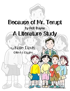 Preview of Because of Mr. Terupt Literature Study