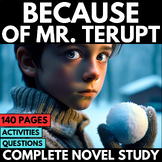 Because of Mr Terupt Novel Study Unit - Projects Vocabular