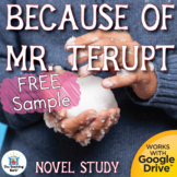 Because of Mr. Terupt Novel Study FREE Sample