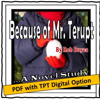 Preview of Because of Mr. Terupt, by Rob Buyea: A PDF and Easel Digital Novel Study