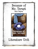 Because of Mr. Terupt by Rob Buyea Literature Unit