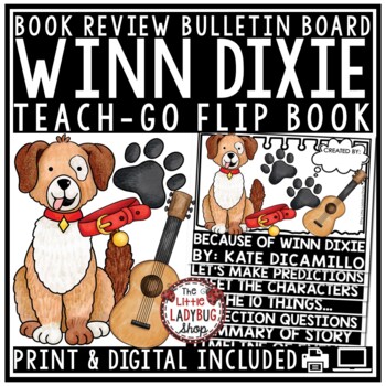 Preview of Because of Winn Dixie Aligned Novel Study Book Review Report Template
