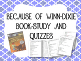 Because of Winn-Dixie Book study and quizzes