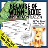 Because of Winn-Dixie Comprehension Questions  Because of 