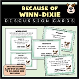 Because of Winn-Dixie Discussion Task Cards & Writing Acti