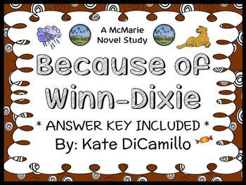 Preview of Because of Winn-Dixie (Kate DiCamillo) Novel Study / Comprehension  (43 pages)