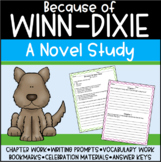 Because of Winn-Dixie Novel Study Kate DiCamillo