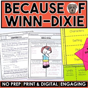Preview of Because of Winn-Dixie | Print and Digital