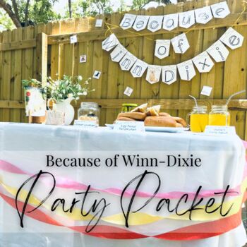 Preview of Because of Winn-Dixie Printable Party Packet