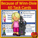 Because of Winn Dixie Task Cards (60) Figurative Language,